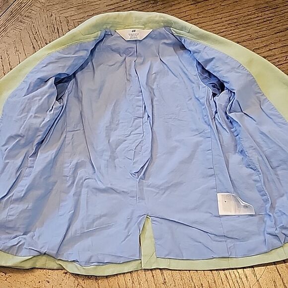 Mint green  blazer jacket boys size 7 H&M - Picture 12 of 14